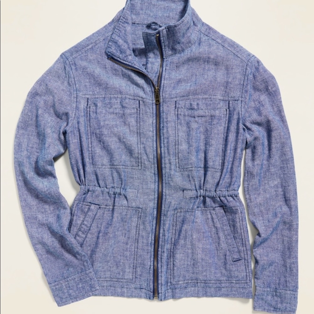 Lightweight Chambray Linen Jacket - image 1